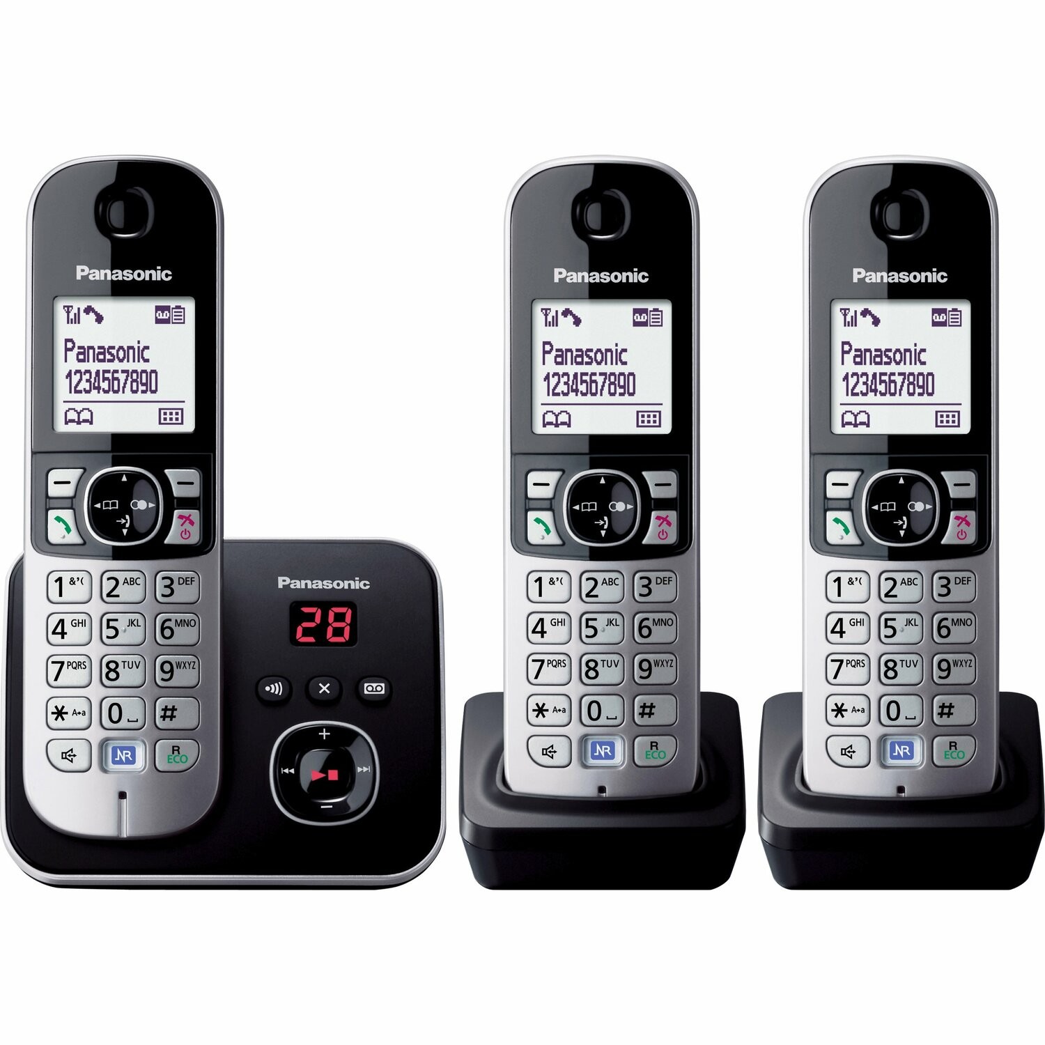 Panasonic KX-TG6823 DECT Cordless Phone - Black