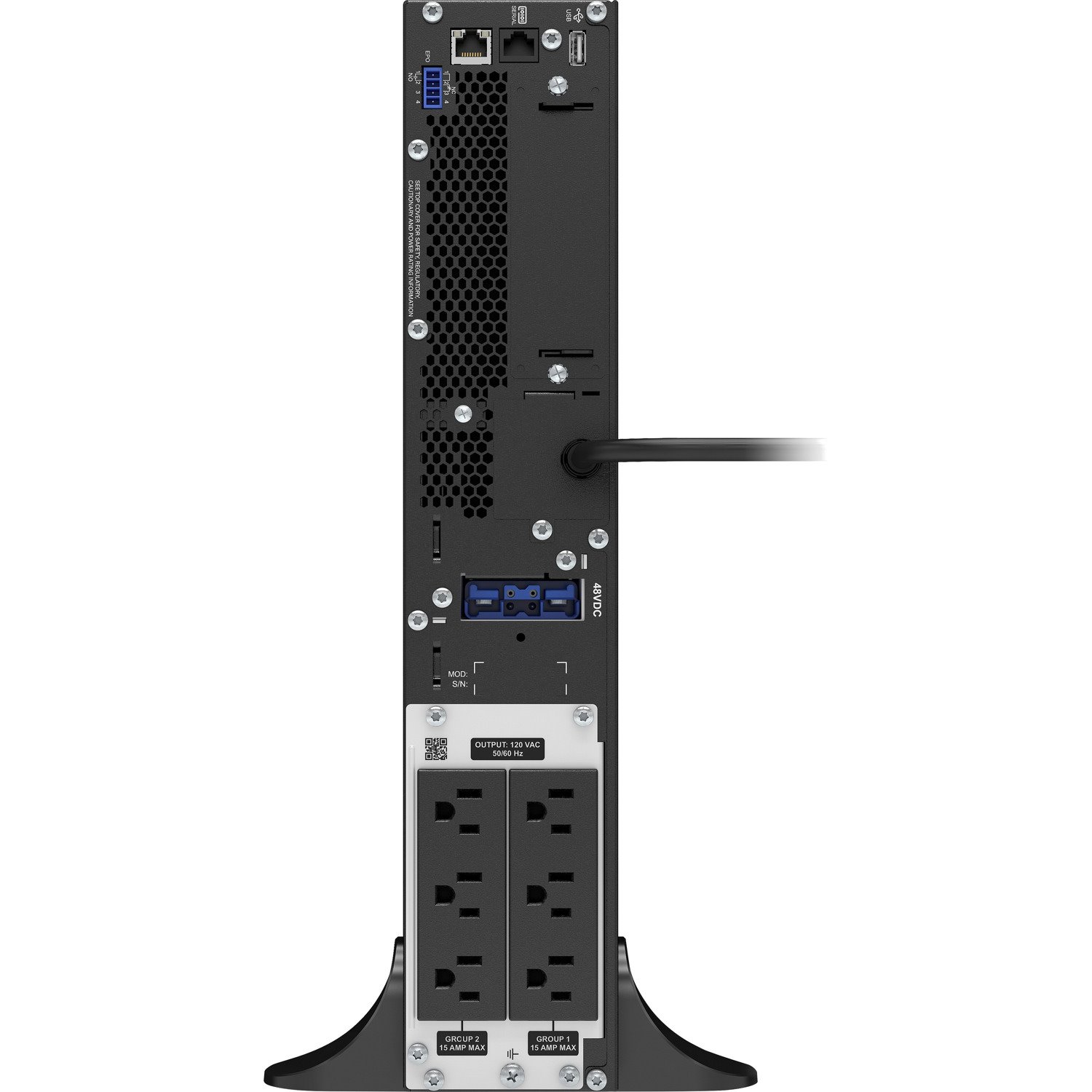 APC Smart-UPS On-Line, 1000VA, Tower, 120V, 6x 5-15R NEMA outlets, SmartSlot, Extended runtime, W/O rail kit