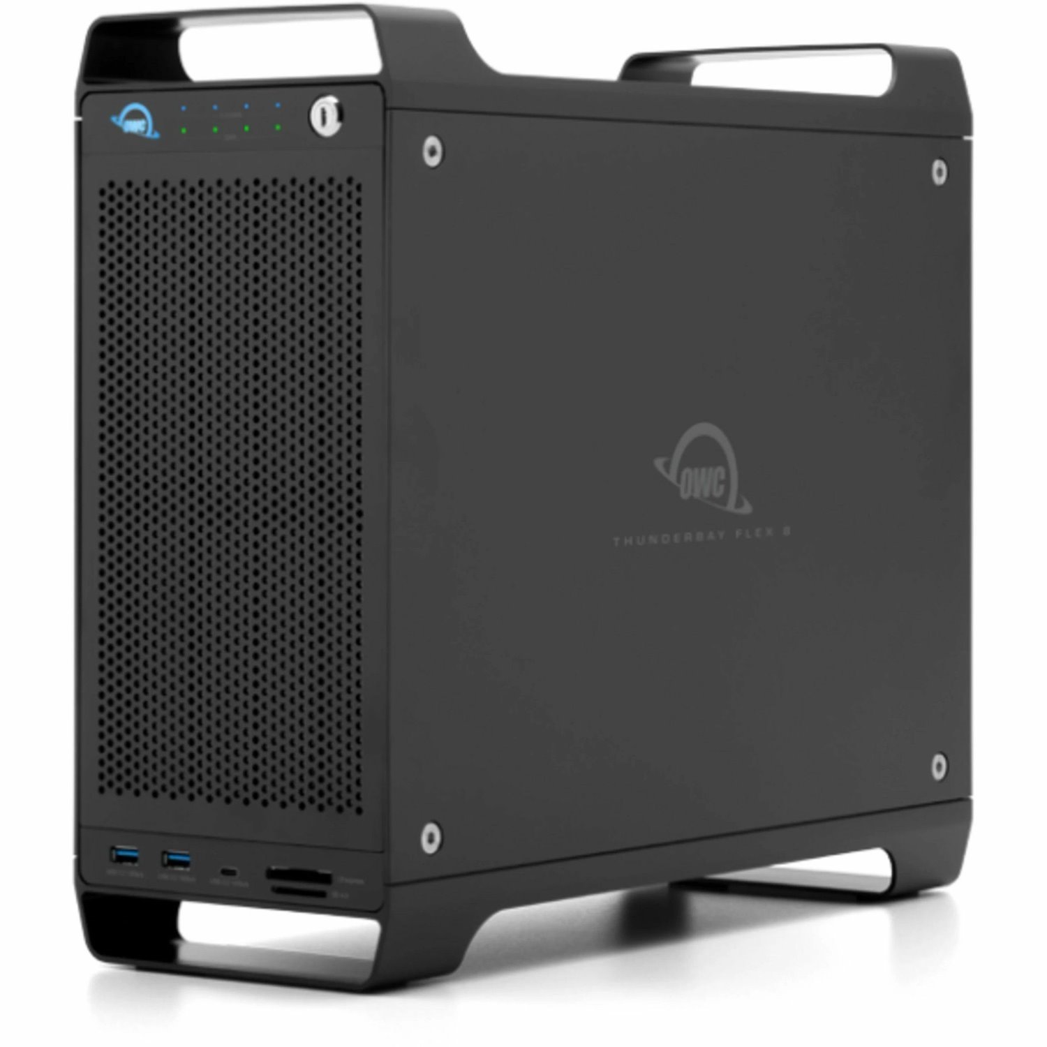 OWC Thunderbay Flex 8 Drive Enclosure SATA/600 - Thunderbolt 3 Host Interface Desktop - Black