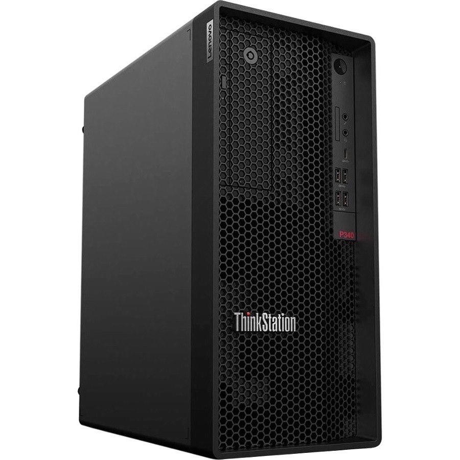 Lenovo ThinkStation P340 30DH00JSCA Workstation - 1 Core i9 10th Gen i9-10900 - 32 GB - 512 GB SSD - Tower - Raven Black