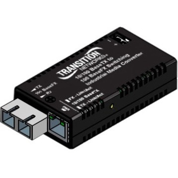 Hardened Mini Fast Ethernet Media Converter 10/100Base-TX to 100Base-FX