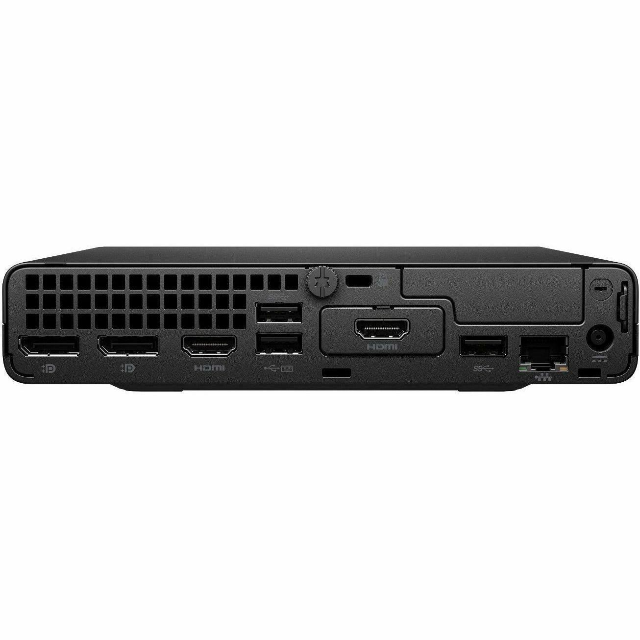 HP Pro Mini 400 G9 Desktop Computer - Intel Core i5 13th Gen i5-13500T - vPro Technology - 8 GB - 256 GB SSD - Desktop Mini - Jack Black