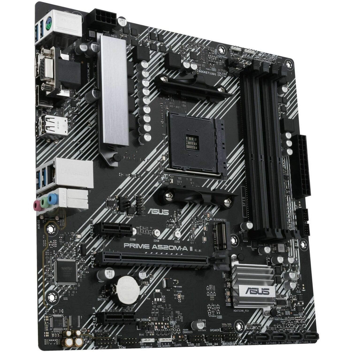 Asus Prime A520M-A II/CSM Desktop Motherboard - AMD A520 Chipset - Socket AM4 - Micro ATX