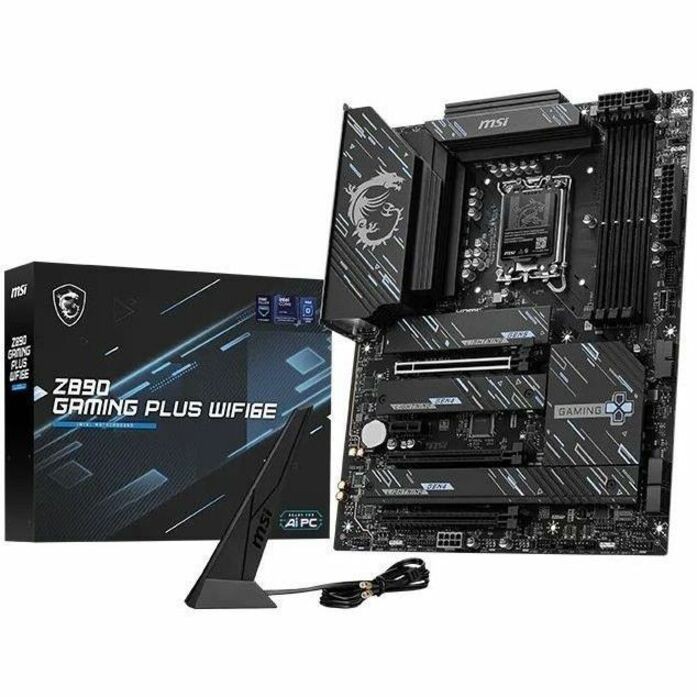 MSI Z890 GAMING PLUS WIFI6E Gaming Desktop Motherboard - Intel Z890 Chipset - Socket LGA-1851 - ATX