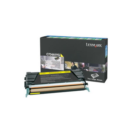 Lexmark Original Standard Yield Laser Toner Cartridge - Yellow - 1 Each