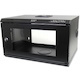 StarTech.com 2-Post 6U Wall Mount Network Cabinet w/ Acrylic Door, 19" Small Wall-Mounted Server Rack for Data / Computer Equipment
