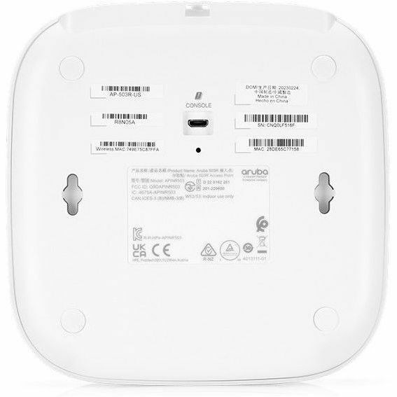 HPE AP-503R Dual Band IEEE 802.11 a/b/g/n/ac/ax 1.49 Gbit/s Wireless Access Point - Indoor