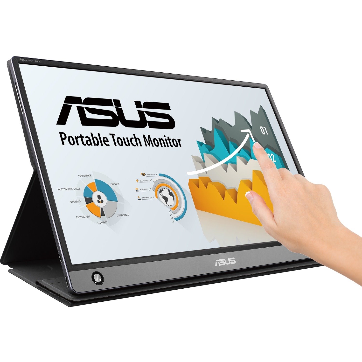 Asus ZenScreen MB16AMT 16" Class LCD Touchscreen Monitor - 16:9 - 5 ms