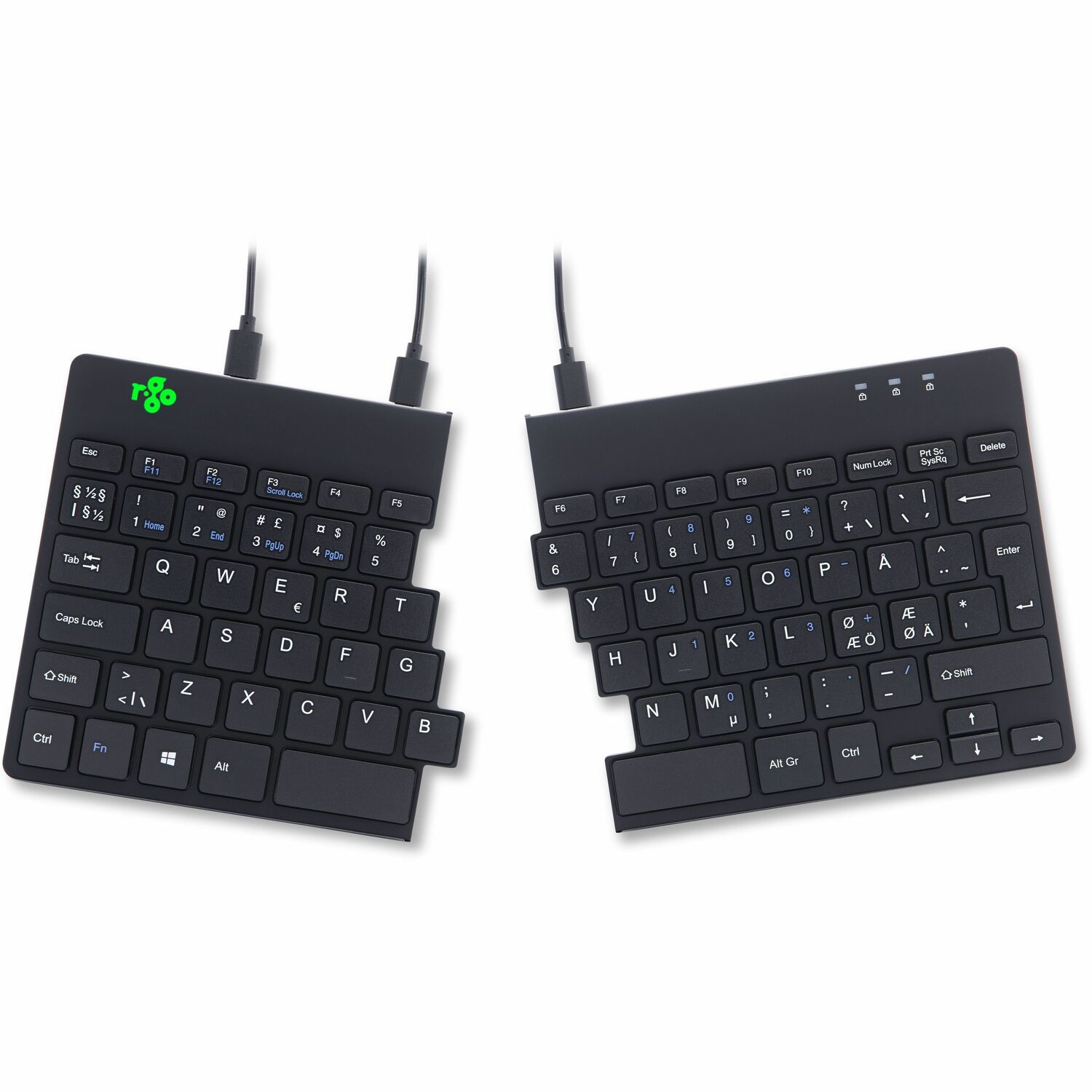 R-Go Split Break ergonomisch toetsenbord, QWERTY (Nordic)