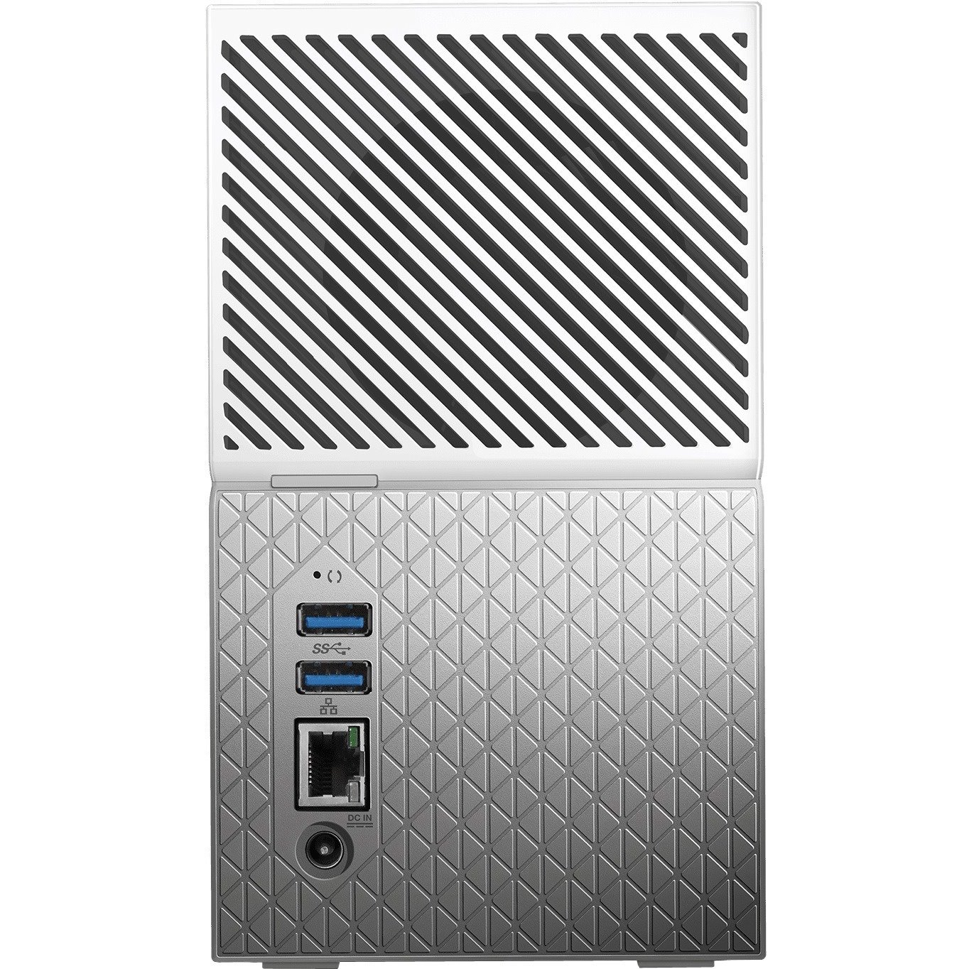 WD My Cloud Home Duo WDBMUT0080JWT-SESN 2 x Total Bays NAS Storage System - 8 TB HDD Desktop