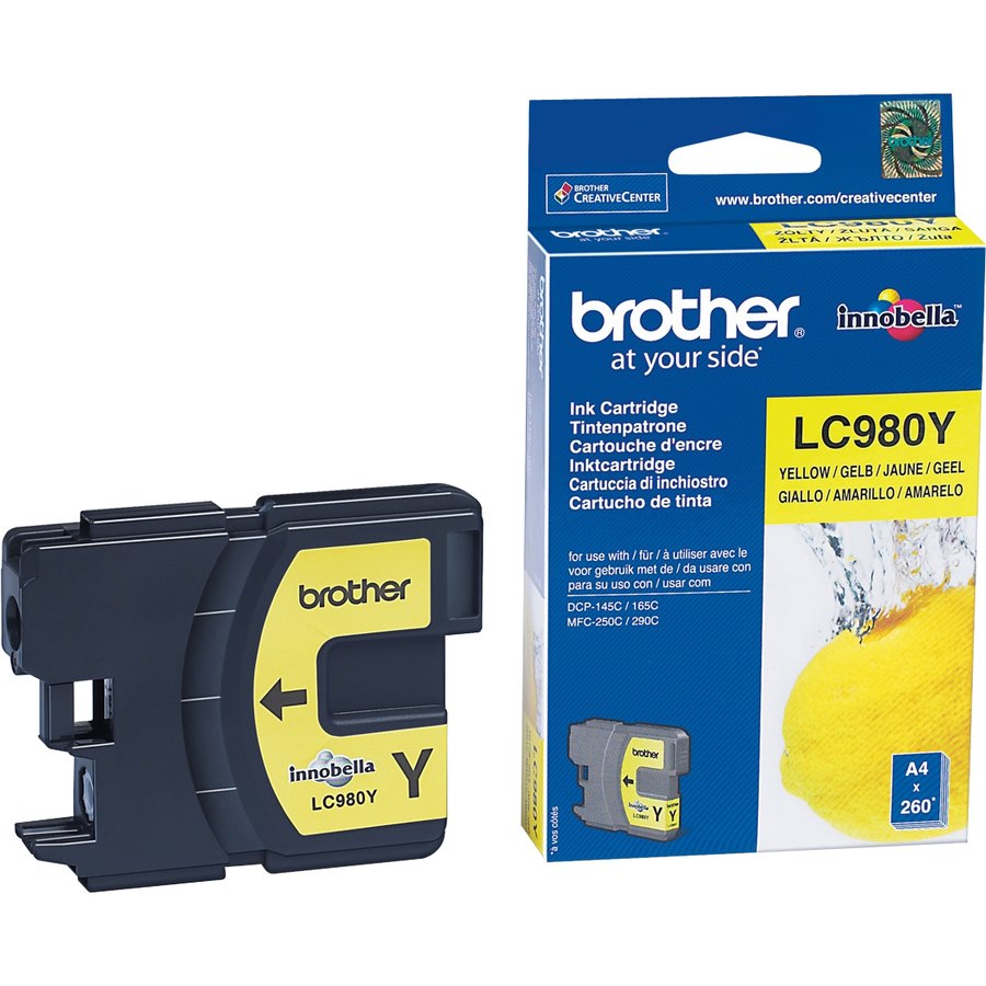 Brother LC-980Y Original Inkjet Ink Cartridge - Yellow - 1 Pack