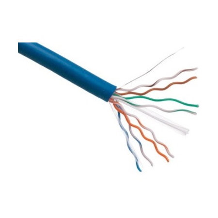 Axiom CAT5e 24AWG 4-Pair Solid 350MHz Plenum Bulk Cable Spool 1000FT (Blue)
