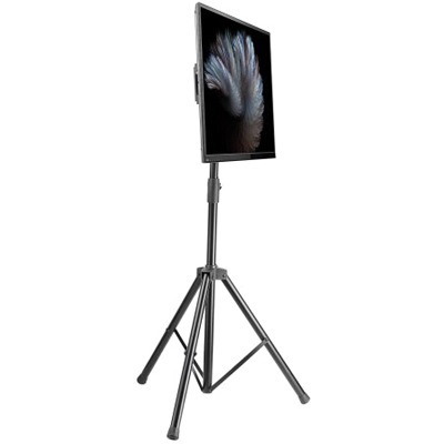 TV & Monitor Mount, Tripod Floor Stand, 1 screen, Screen Sizes: 37-65" , Black, VESA 200x200 to 600x400mm, Max 35kg, LFD, Lifetime Warranty