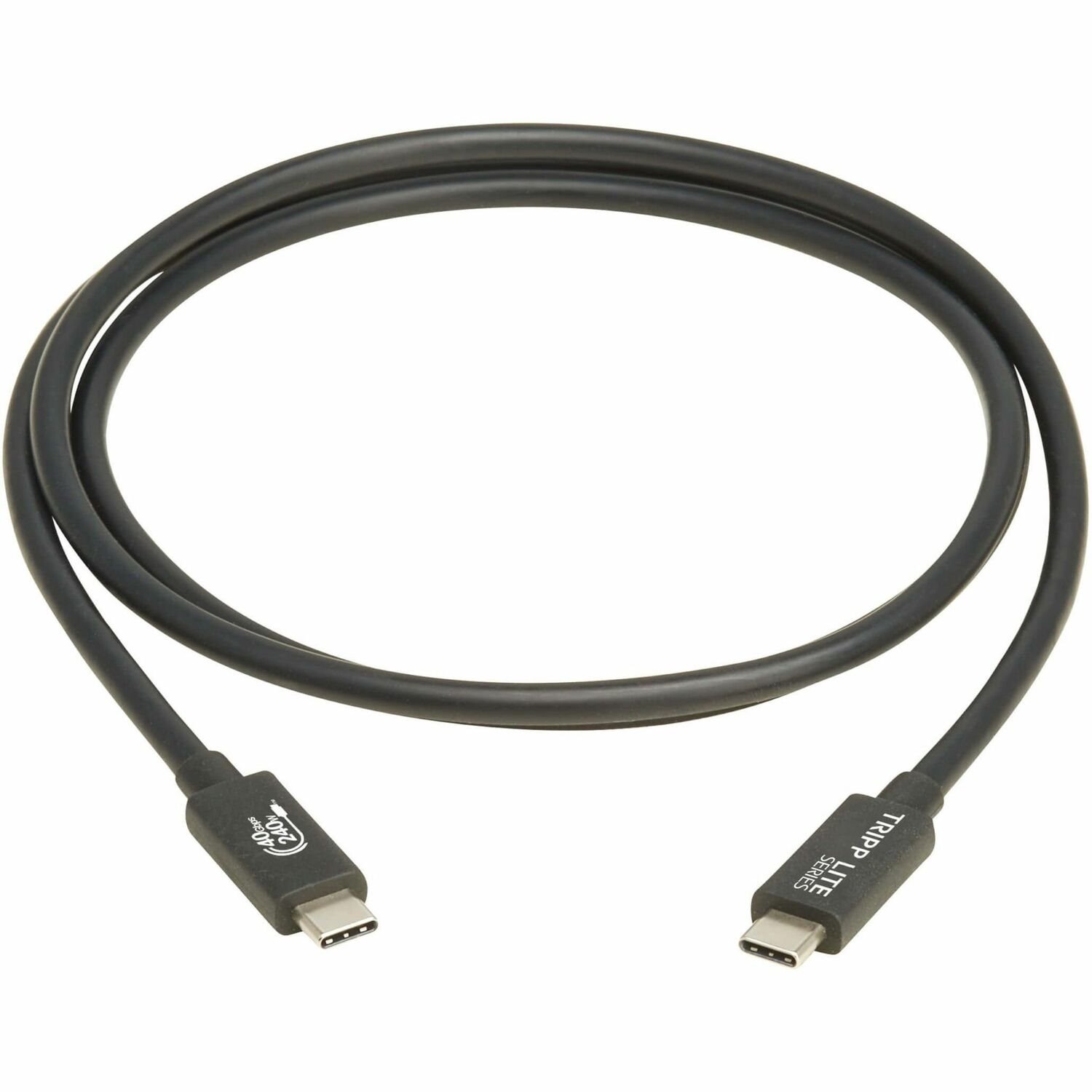 Eaton Tripp Lite Series USB4 40Gbps Cable (M/M) - USB-C, 8K 60 Hz, 240W EPR Charging, Black, 1.2 m (4 ft.)