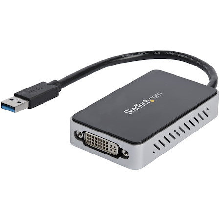 StarTech.com USB 3.0 to DVI External Video Card Multi Monitor Adapter with 1-Port USB Hub â€" 1920x1200