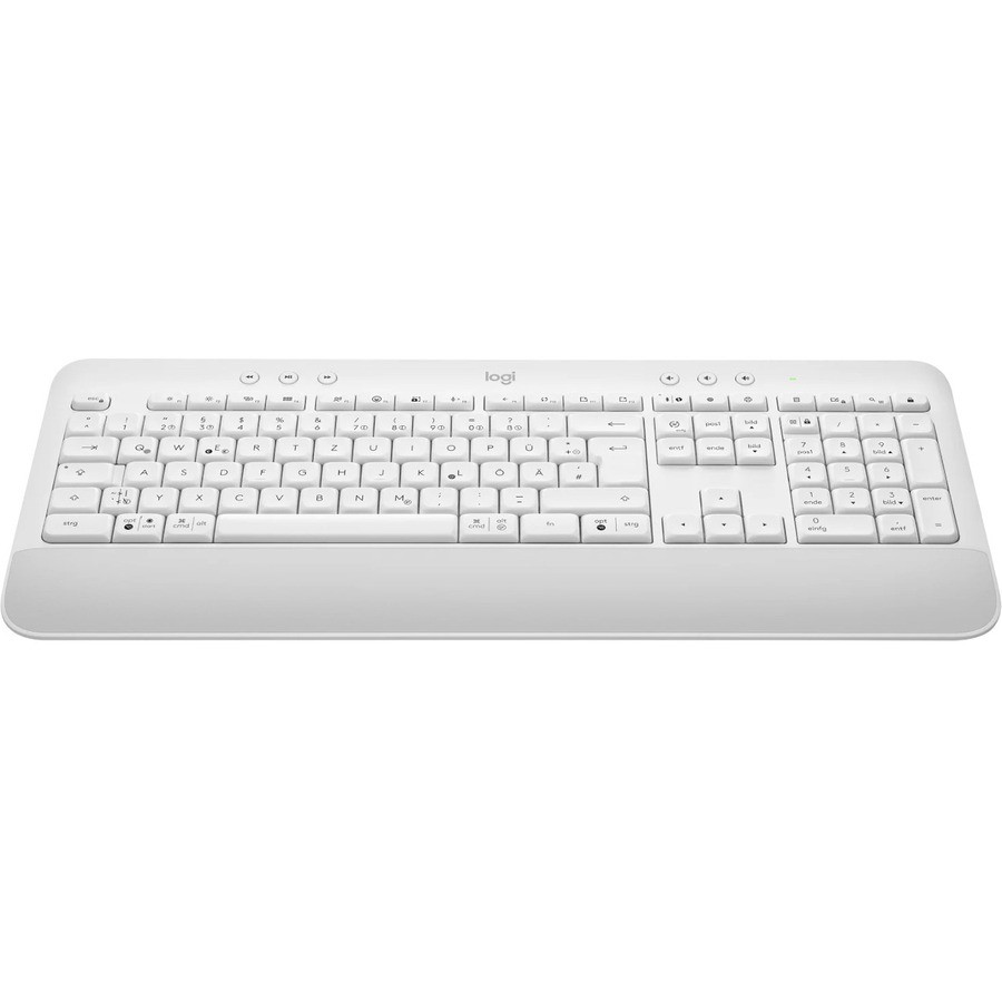 Logitech Signature K650 Keyboard - Wireless Connectivity - Dutch - QWERTZ Layout - Off White