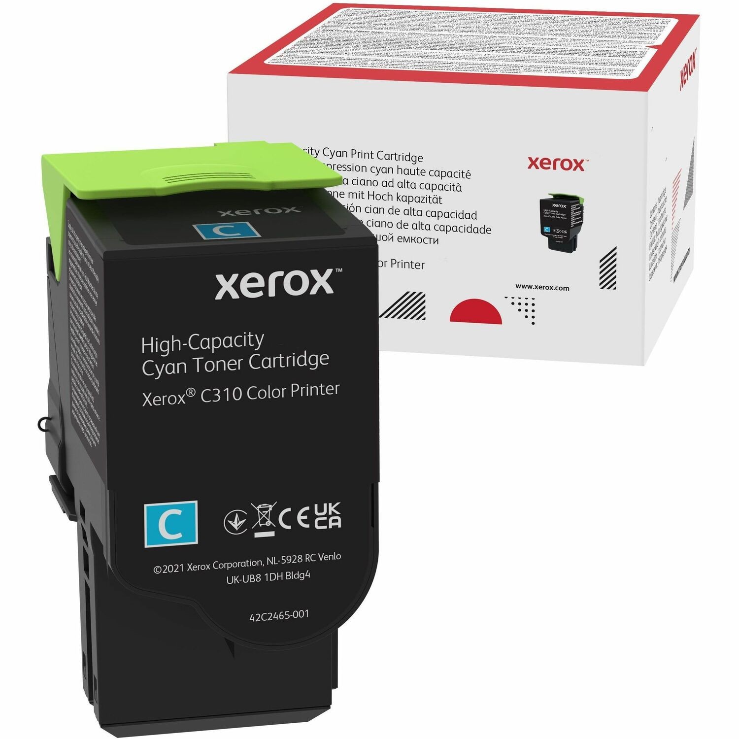 Xerox Origineel Hoog Rendement Laser Tonercartridge - Enkelstuksverpakking - Cyaan - 1 / Stuk