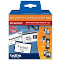 Brother DKN5224 - Black on White Non-Adhesive Continuous Length Paper Tape