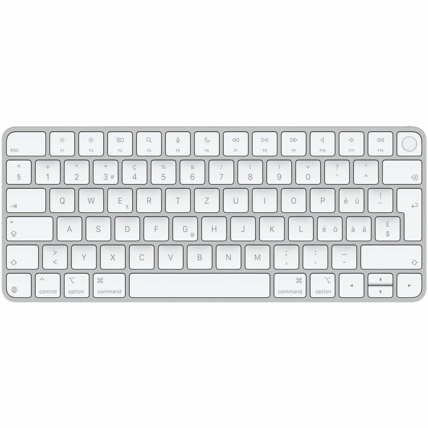 Apple Magic Keyboard - Wired/Wireless Connectivity - USB Type C Interface - Swiss - QWERTZ Layout
