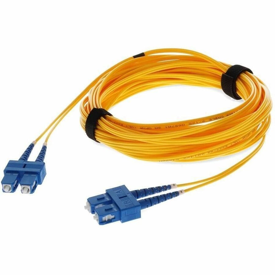 Proline 10m SC to SC Yellow OS2 Duplex OFNR (Riser-Rated) SMF Fiber Patch Cable