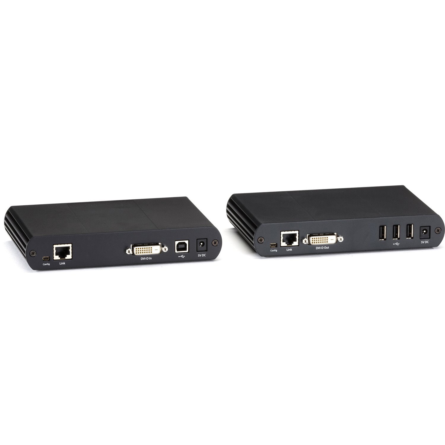 Black Box KVM Extender - DVI-D, USB 2.0, Single-Access, CATx