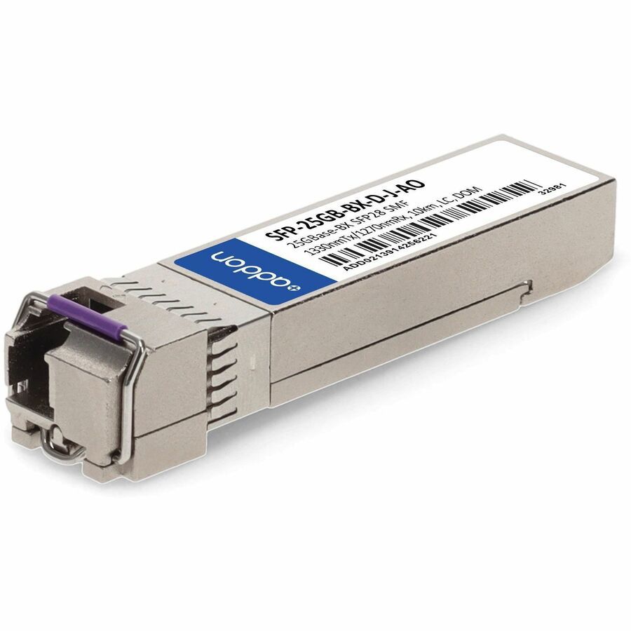 AddOn Juniper Networks&reg; Compatible TAA 25GBase-BX SFP28 Transceiver (SMF, 1330nmTx/1270nmRx, 10km, LC)