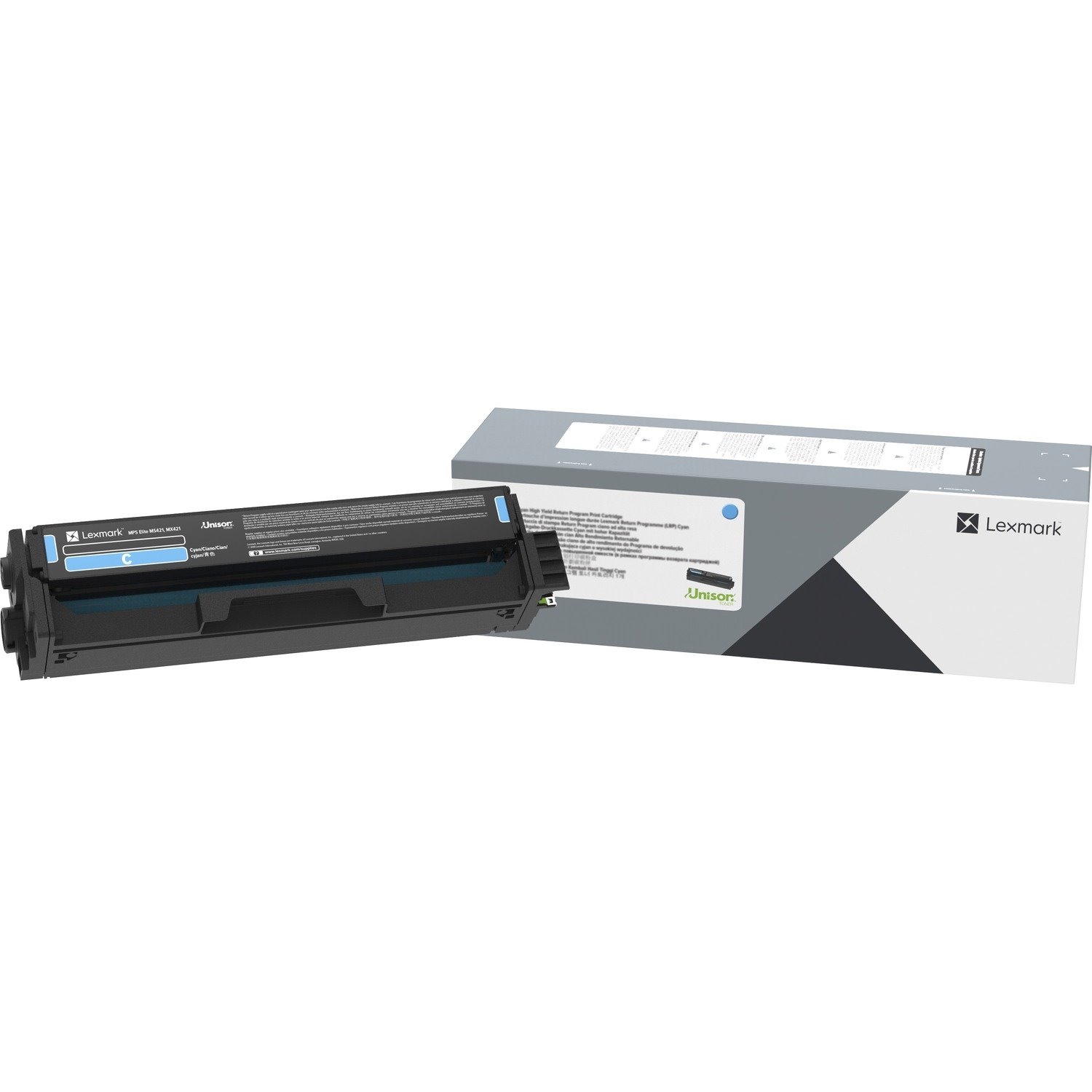 Lexmark Unison Original Extra High Yield Laser Toner Cartridge - Cyan - 1 Each