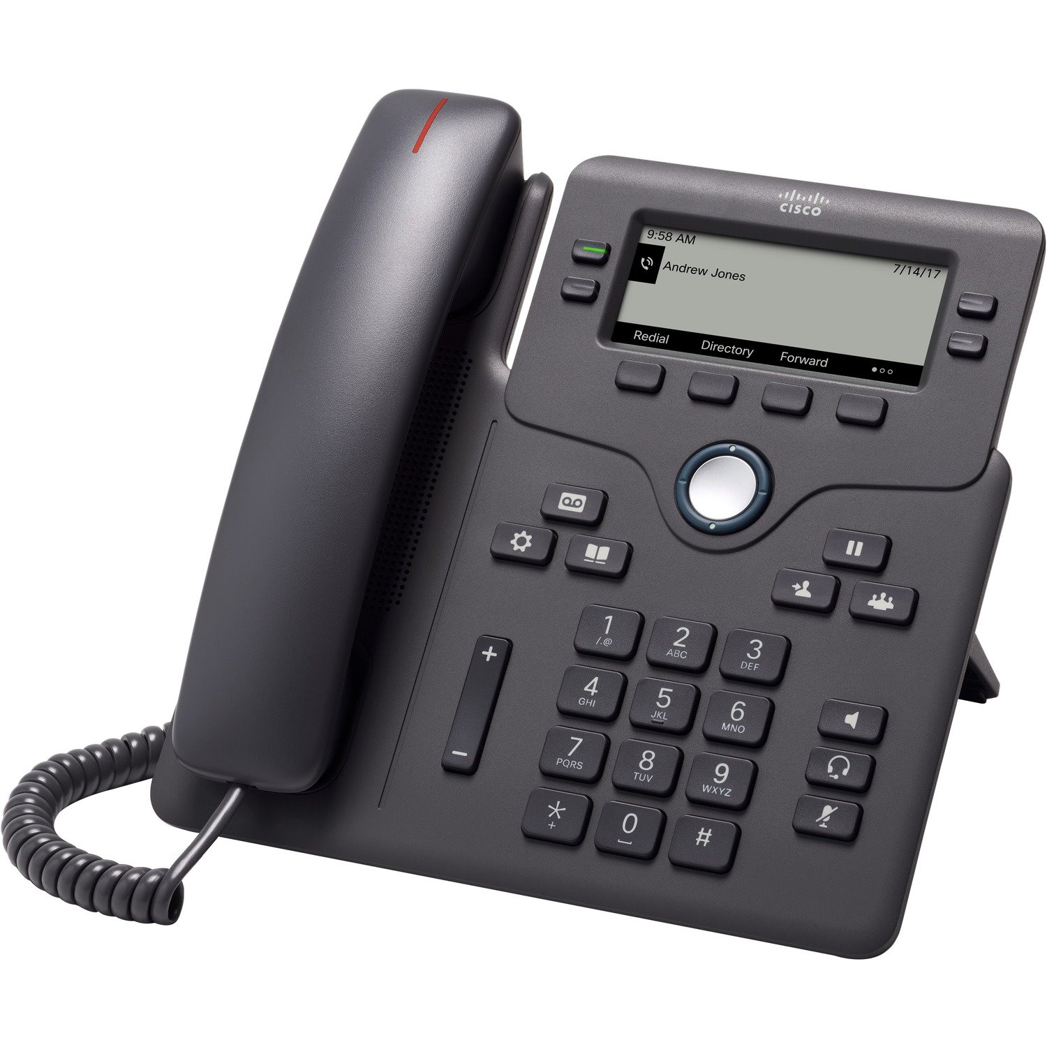 Cisco 6841 IP Phone - Corded - Corded - Charcoal