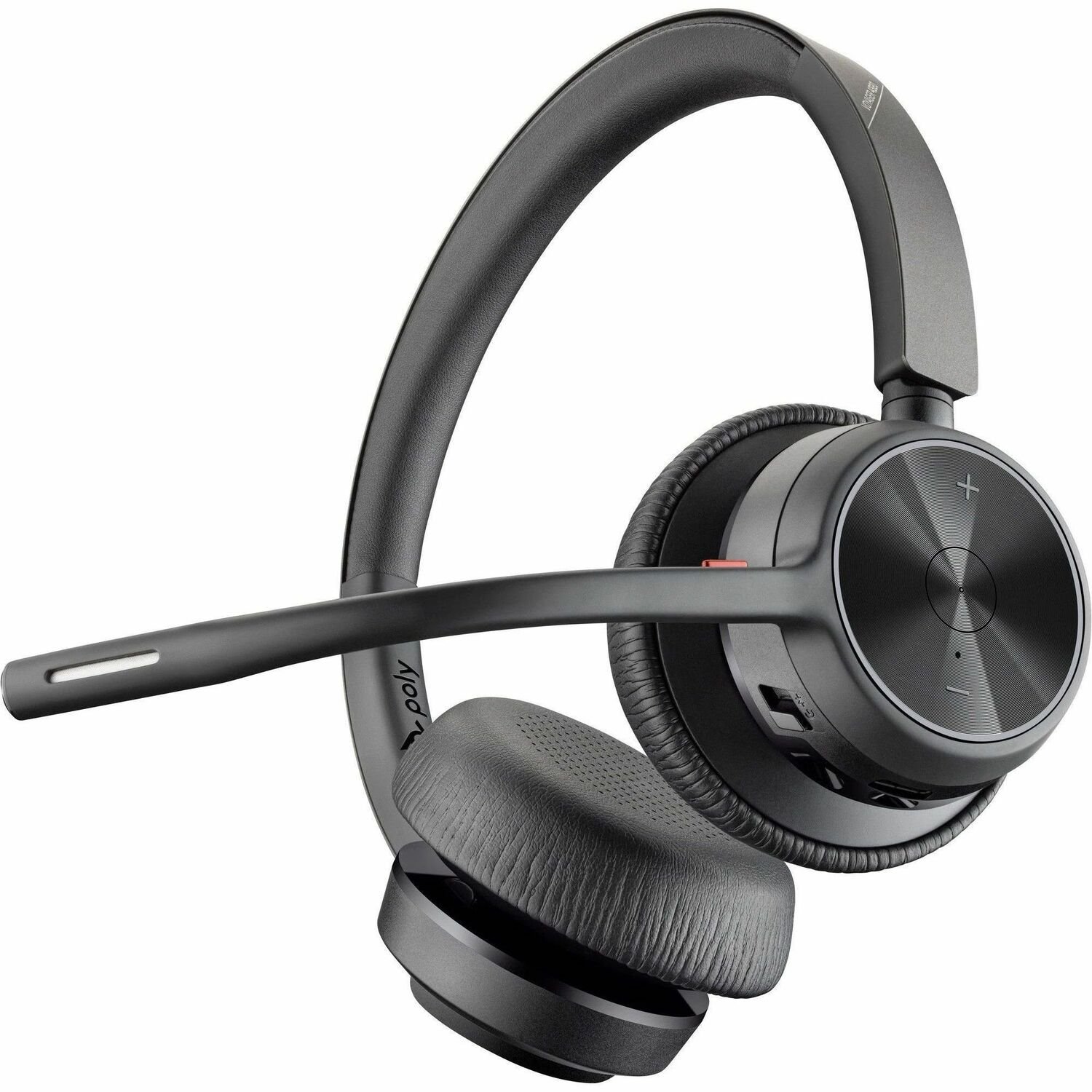 Poly Voyager 4300 UC 4320 Bedraad/draadloos Op het oor, Over het hoofd Stereo Headset - Zwart