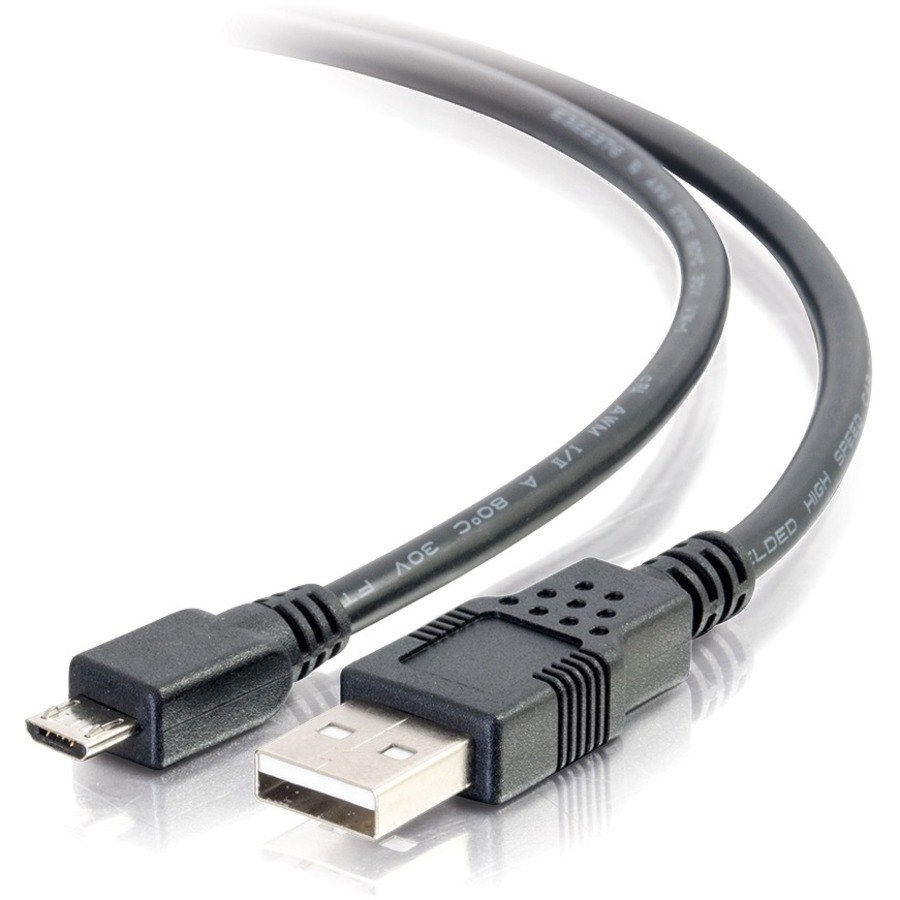 C2G 9.8ft USB to Micro B Cable - USB A to Micro USB Cable - USB 2.0 - M/M