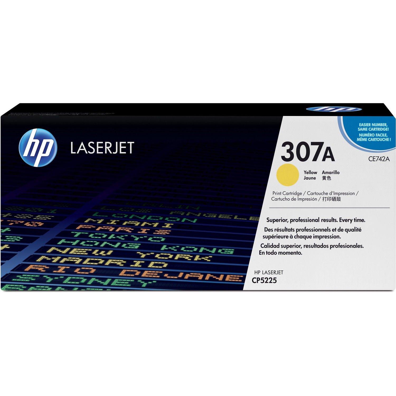 HP 307A Original Laser Toner Cartridge - Single Pack - Yellow - 1 Each