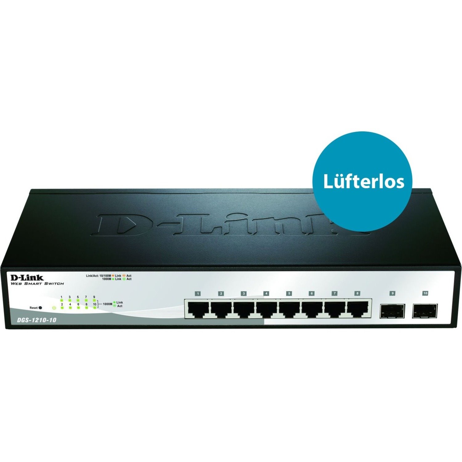 D-Link 10-Port Gigabit Web Smart Switch Including 2 Gigabit SFP Ports