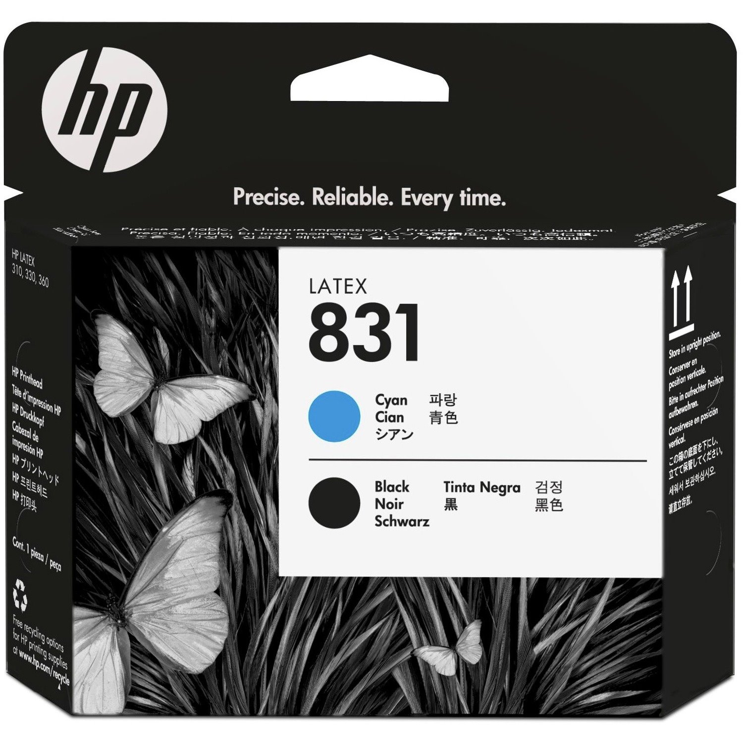 HP 831 Original Laser Printhead - Cyan, Black Pack