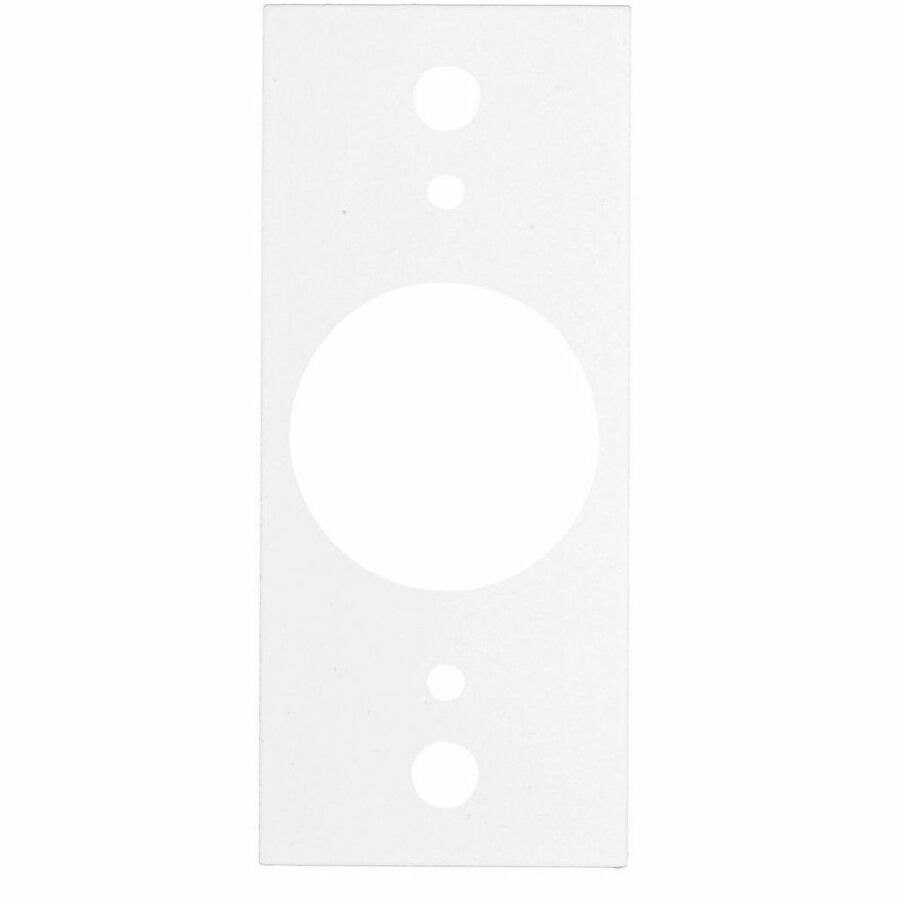 Hubbell Premise Wiring Recessed 8" Series, Sub Plate, Center, Single Gang, (1) 1.40" Opening
