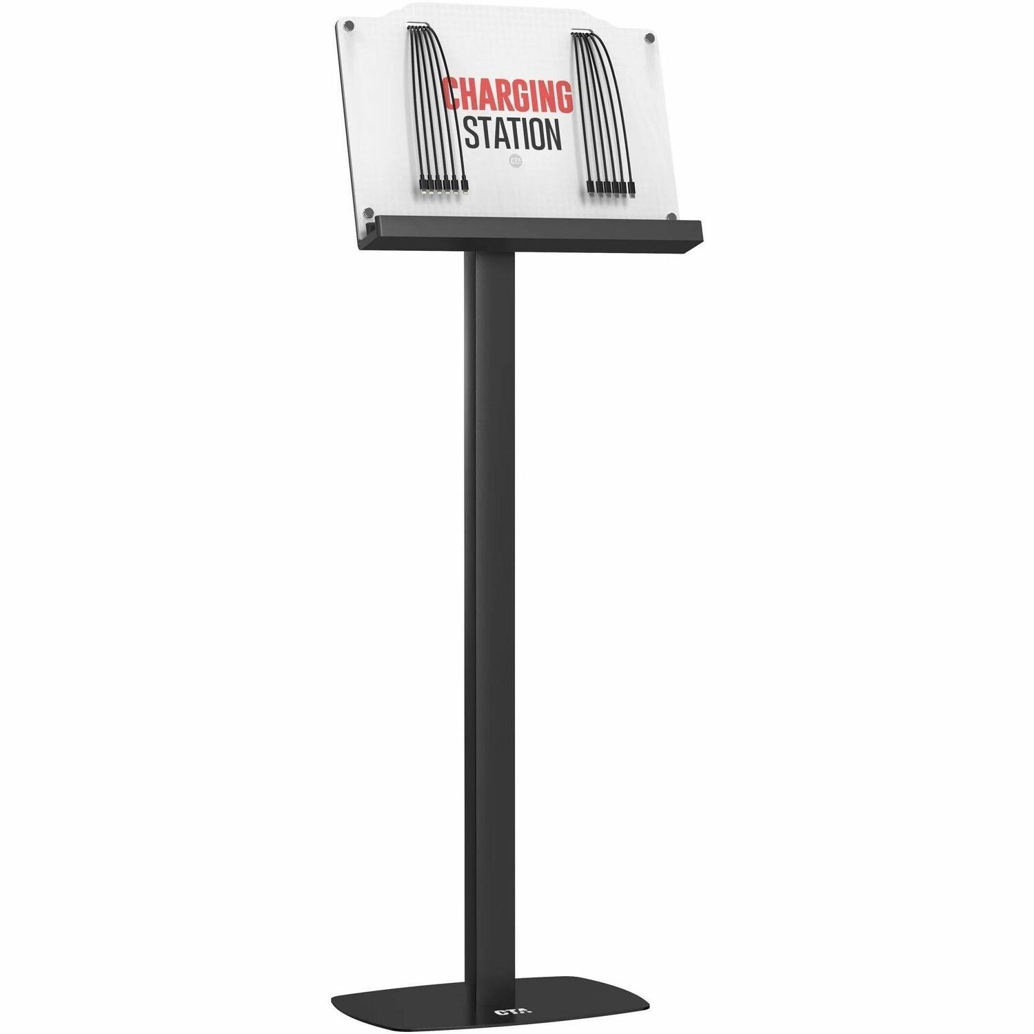 CTA Digital Charging Station Floor Stand for 12 Devices - 6 Lightning Ports and 6 USB-C Port