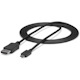 StarTech.com 6ft/1.8m USB C to DisplayPort 1.2 Cable 4K 60Hz - USB Type-C to DP Video Adapter Monitor Cable HBR2 - TB3 Compatible - Black