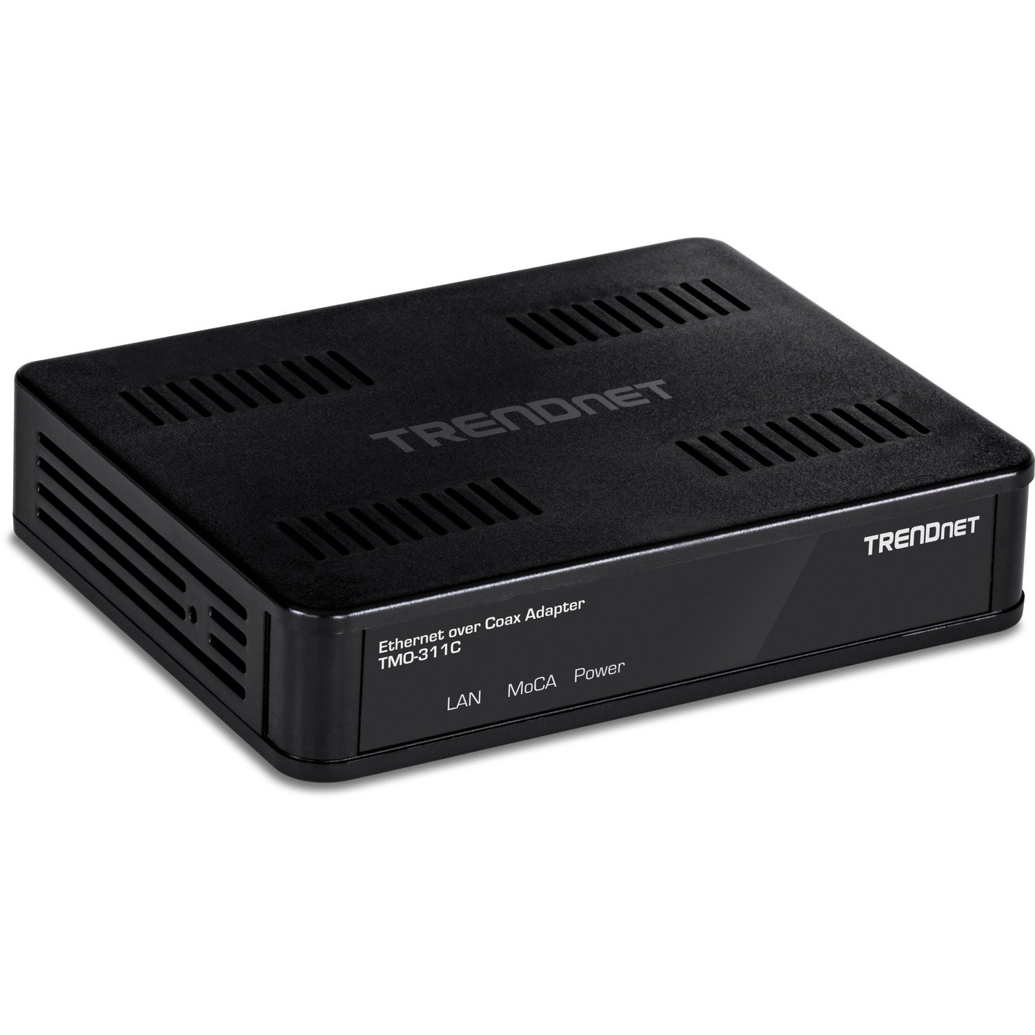 TRENDnet Ethernet Over Coax Adapter, Backward Compatible with MoCA 2.0, Gigabit LAN Port, Supports Net Throughput Up to 1Gbps, Supports Up to 16 Nodes On One Network, Black, TMO-311C