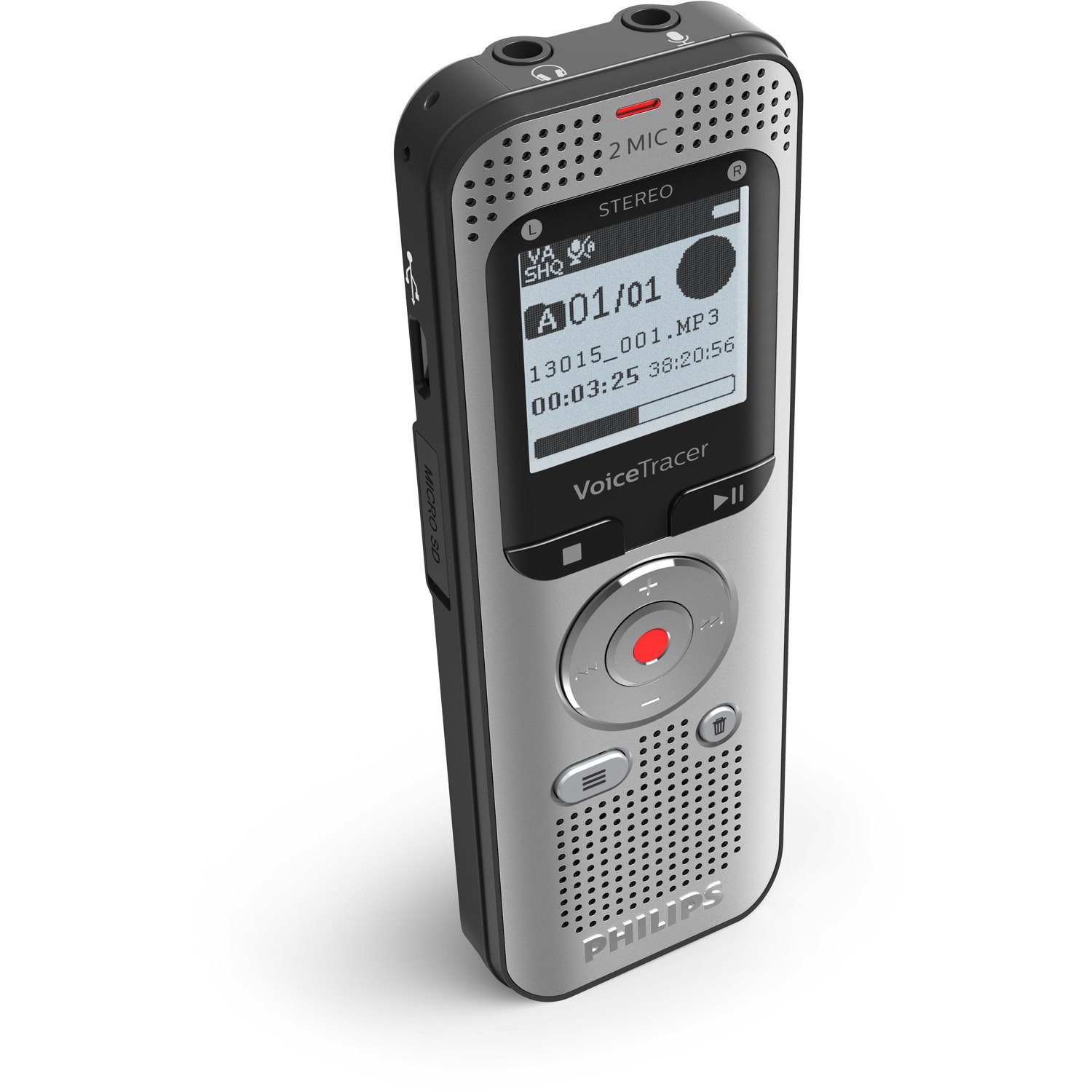 Philips VoiceTracer DVT2050 Audio Recorder