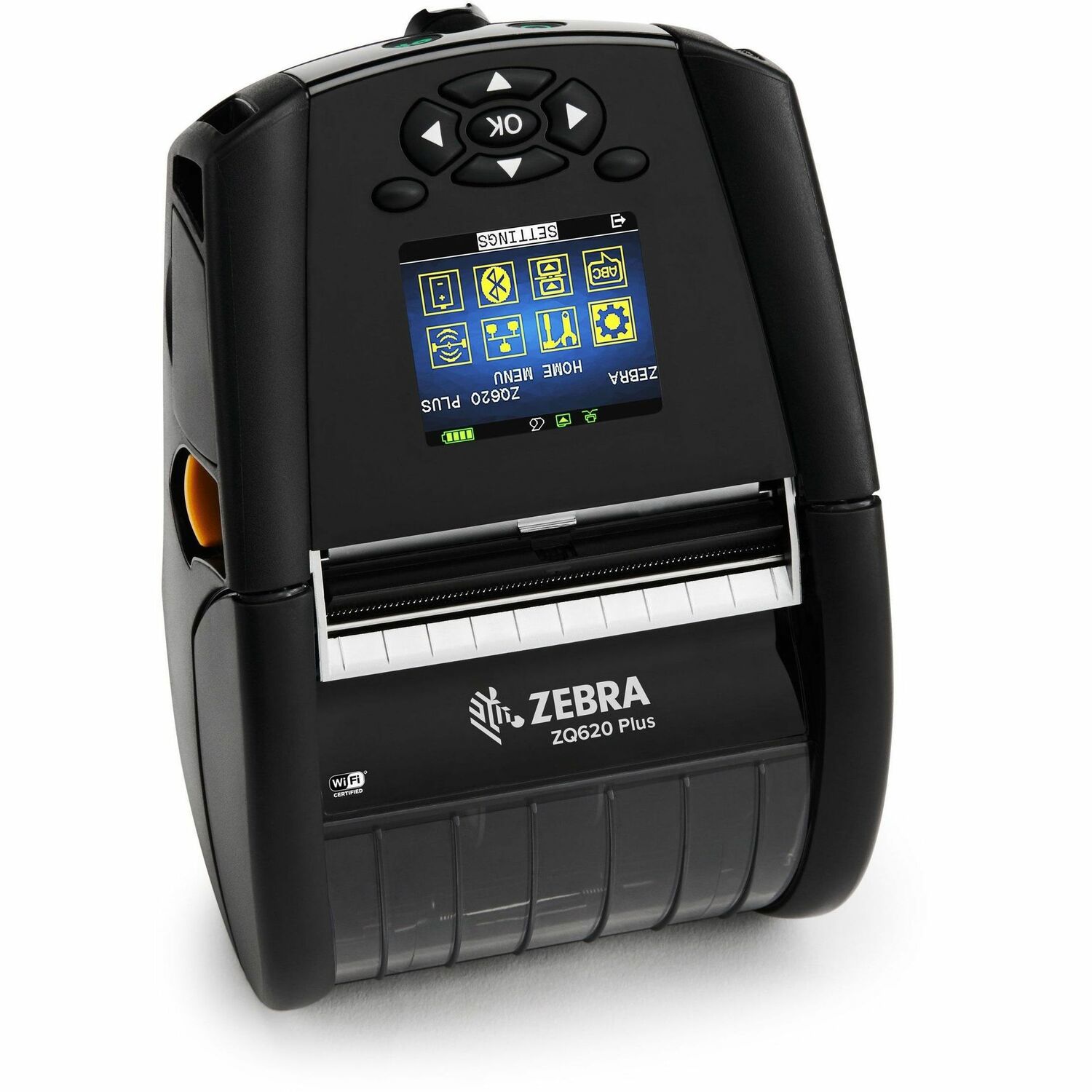 Zebra ZQ620 Plus Desktop, Industrial, Mobile, Transportation & Logistic, Warehouse, POS System Direct Thermal Printer - Monochrome - Label/Receipt Print - Fast Ethernet - USB - USB Host - Bluetooth 5.3, 4.2 - IEEE 802.11ac Wireless LAN, IEEE 802.11ax - Near Field Communication (NFC)