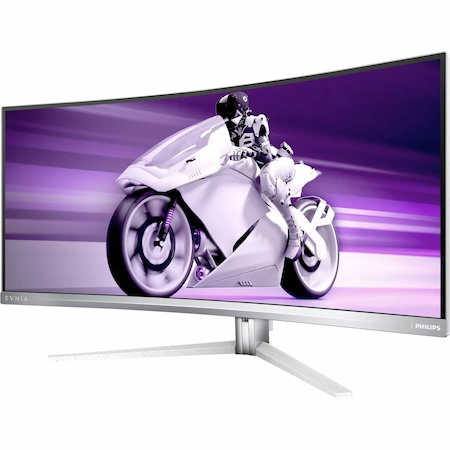 Evnia 34M2C8600 34" Class UW-QHD Curved Screen Gaming OLED Monitor - 21:9 - Textured White