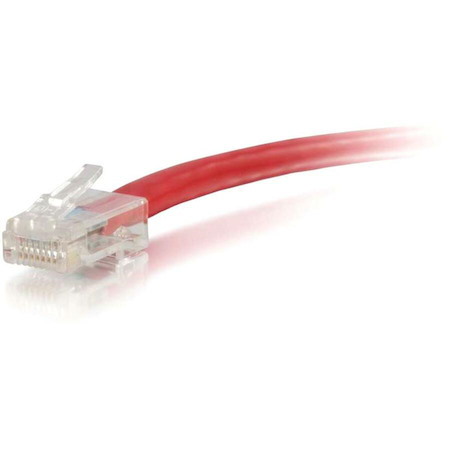 C2G 3ft Cat6 Non-Booted Unshielded (UTP) Ethernet Cable - Cat6 Network Patch Cable - PoE - Red