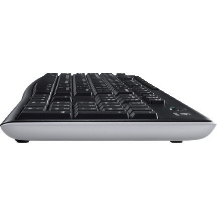 Logitech K270 Keyboard - Wireless Connectivity - USB Interface - Danish, Norwegian, Swedish, Finnish - Black, White