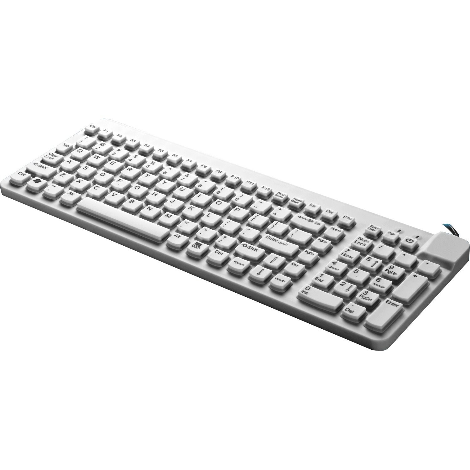 Man & Machine Low Profile Premium Waterproof Disinfectable Keyboard