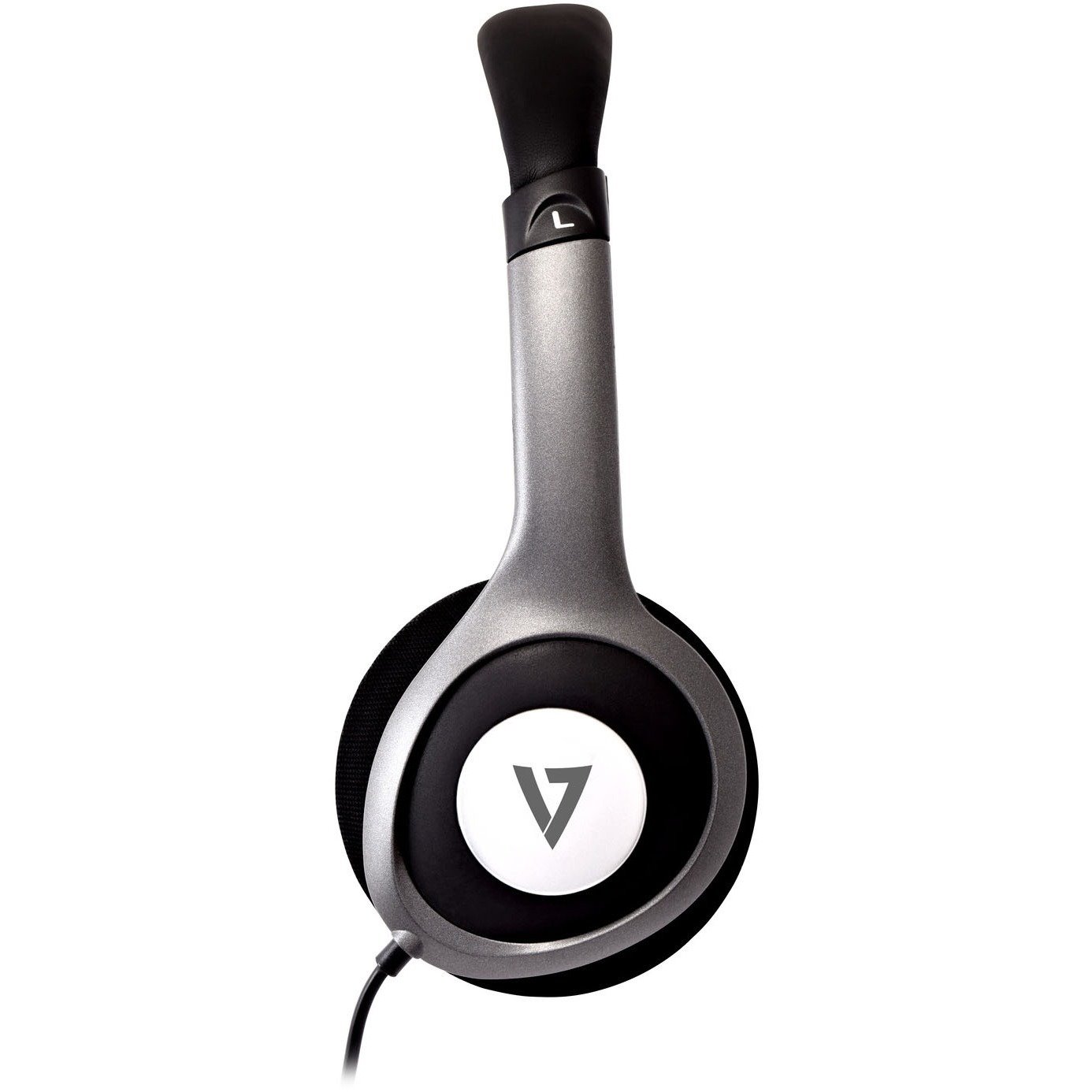 V7 HA520-2EP Wired Over-the-head Binaural Stereo Headphone - Black, Grey Blister