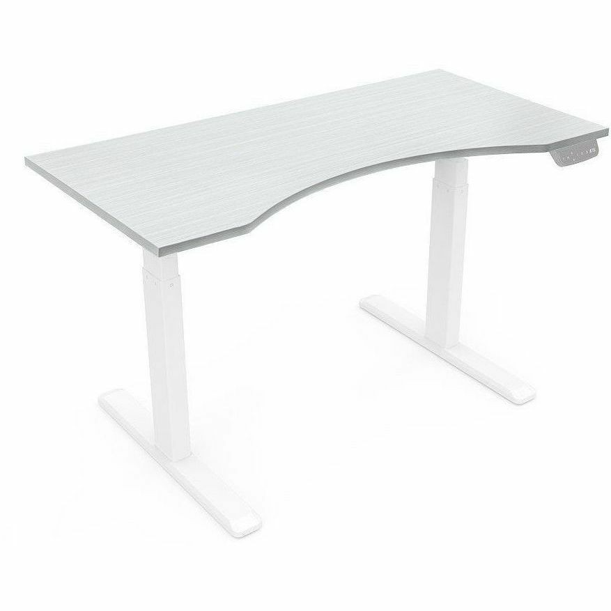 Monoprice Table Top For Sit-Stand Height-Adjustable Desk_ 5FT White_ Compatible