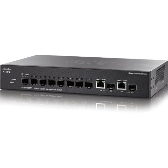 Cisco SG300-10SFP 10-port Gigabit Managed SFP Switch