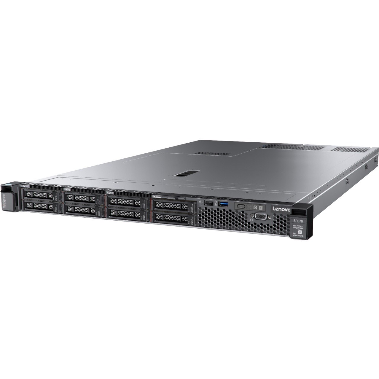 Lenovo ThinkSystem SR570 7Y03A02TAU 1U Rack Server - 1 Xeon Silver 4110 2.10 GHz - 16 GB RAM - 12Gb/s SAS, Serial ATA/600 Controller