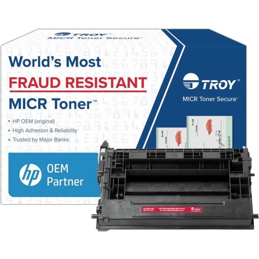 Troy Toner Secure Original MICR Laser Toner Cartridge - Alternative for Troy, HP CF237A - Black - 1 Pack