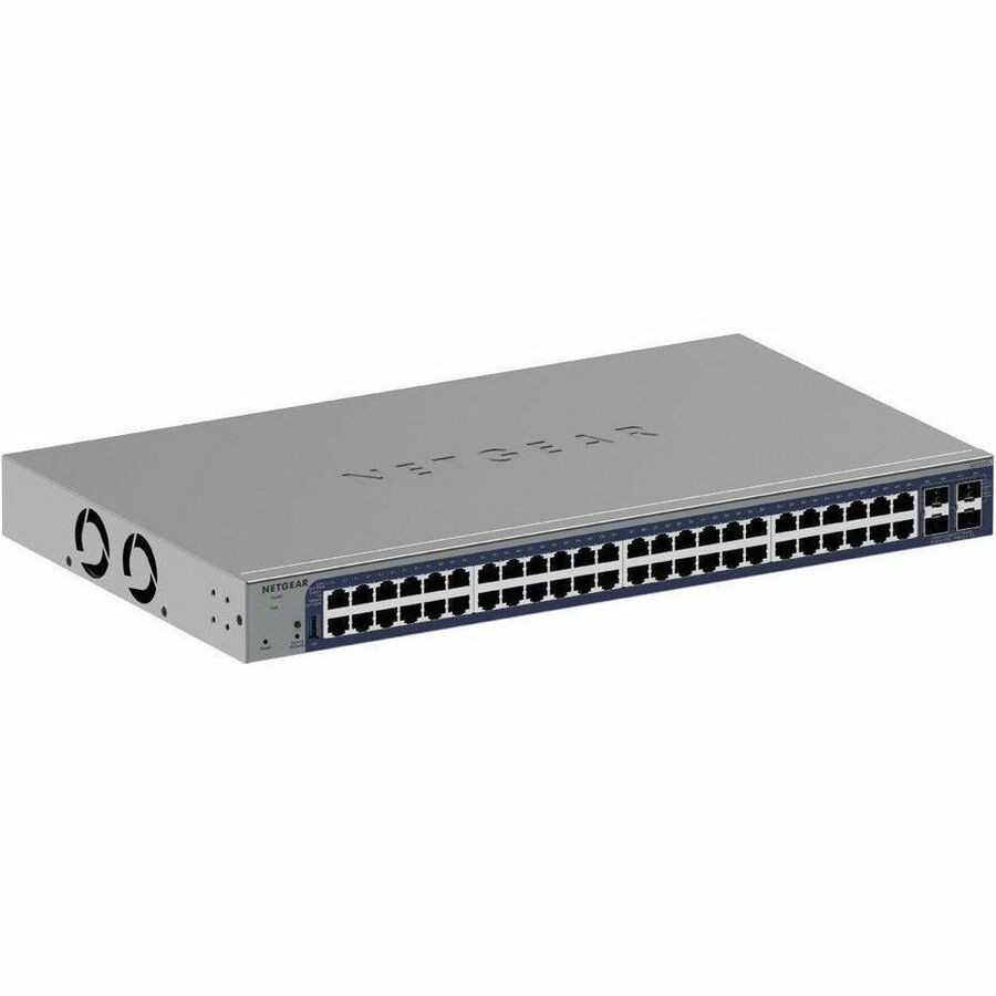 Netgear Business GS752TXUPv3 48 Poorten Beheer mogelijk Ethernetswitch - Gigabit Ethernet, 10Gigabit Ethernet - 10GBase-X, 10/100/1000Base-T, 1000Base-X