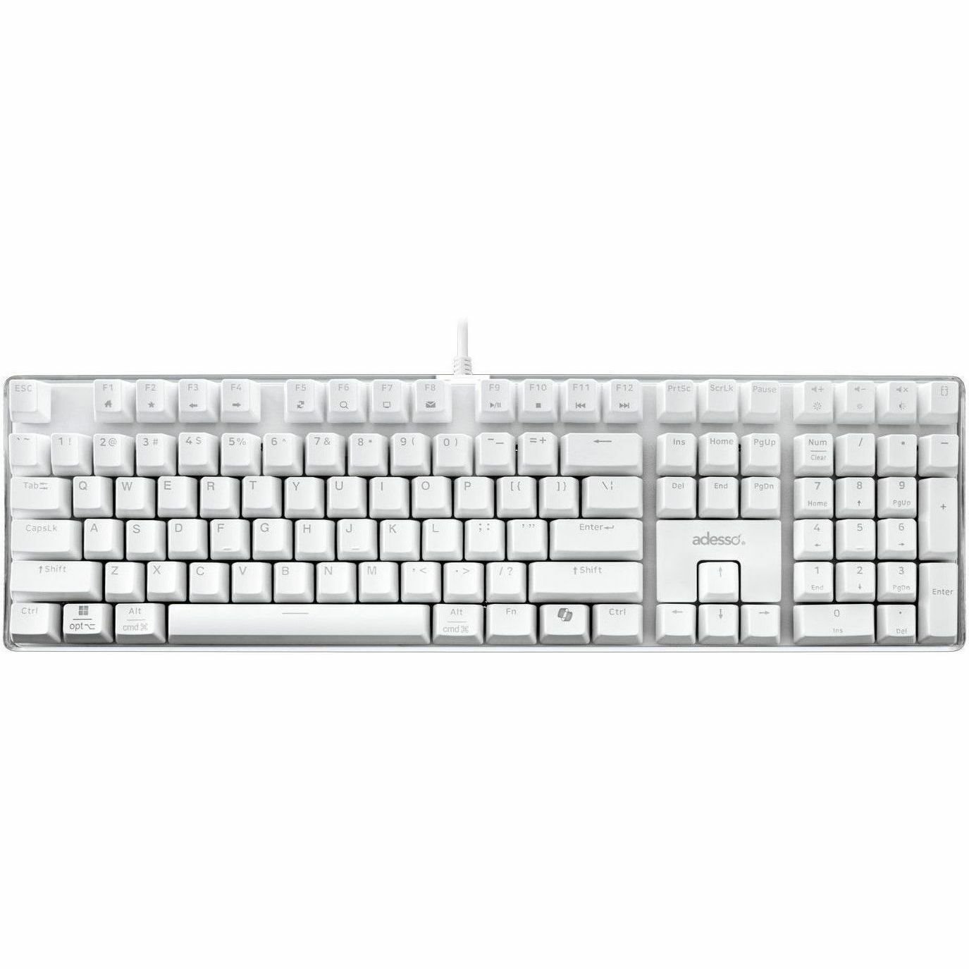 Adesso Multi-OS Illuminated Mechanical Keyboard With CoPilot AI Hotkey